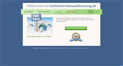 Desktop Screenshot of konferenz-holocaustforschung.de
